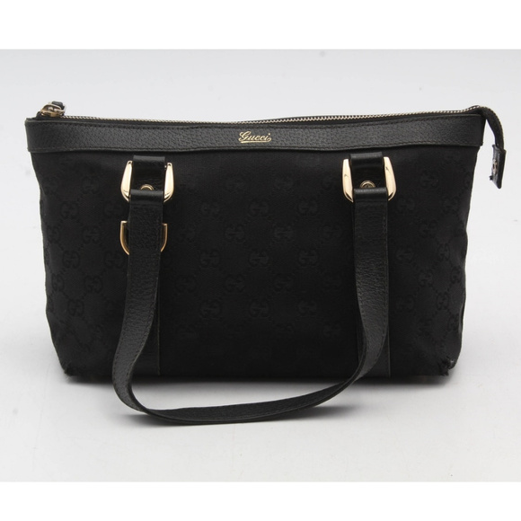 Gucci Monogram Canvas and Leather Handbag - Picture 5 of 7